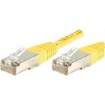 Patchkabel S/FTP (PIMF), CAT.6A EIA/TIA, Class EA, gelb, 2,0 m Patchkabel mit besonders schmalem Knickschutz (858333)