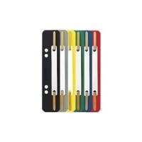 LEITZ Heftstreifen, 35 x 158 mm, Colorspankarton, sortiert 320 g-qm, Lochung: 60-80 mm, zum Abheften in Ordner (3701-00-99)