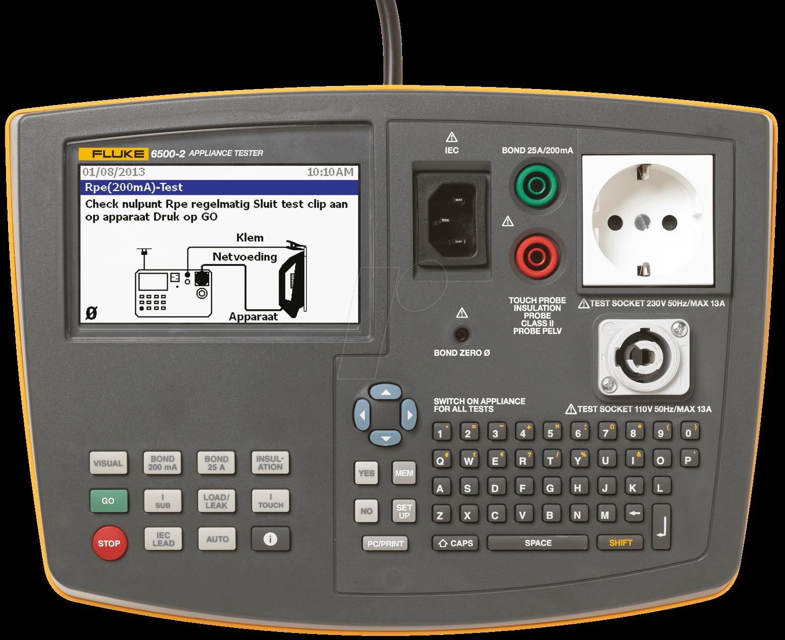 Fluke Corporation 6500-2 Installationstester EN61557-1 1997EN61557-2 1997EN61557-4 (4325041) (geöffnet)
