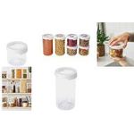 smartstore Trockenvorratsdose "Vision", rund, 0,75 L, weiß Dose transparent, weißer Deckel mit Sichtfenster, - 1 Stück (75010)