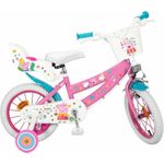 TOIMSA Kinderfahrrad 14" Peppa Pig rosa mit Stützrädern TOI1495 (TOI1495)