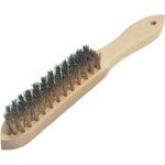 Messingdrahtbürste Bürsten-Art Messing Bürsten-Maße 135 mm 2reihig