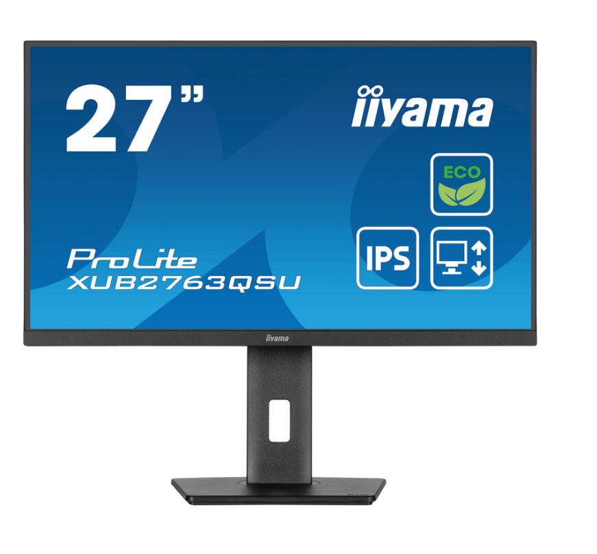 Iiyama 27" Eco IPS LCD Slim Bezel 100Hz Eyesafe (XUB2763QSU-B1)