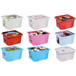 keeeper kids Dreh-/Stapelbox paulina "Frozen", 45 Liter mit Deckel, blau mit Motiv-Aufdruck, Material: PP/TPE, - 1 Stück (1221961421200)