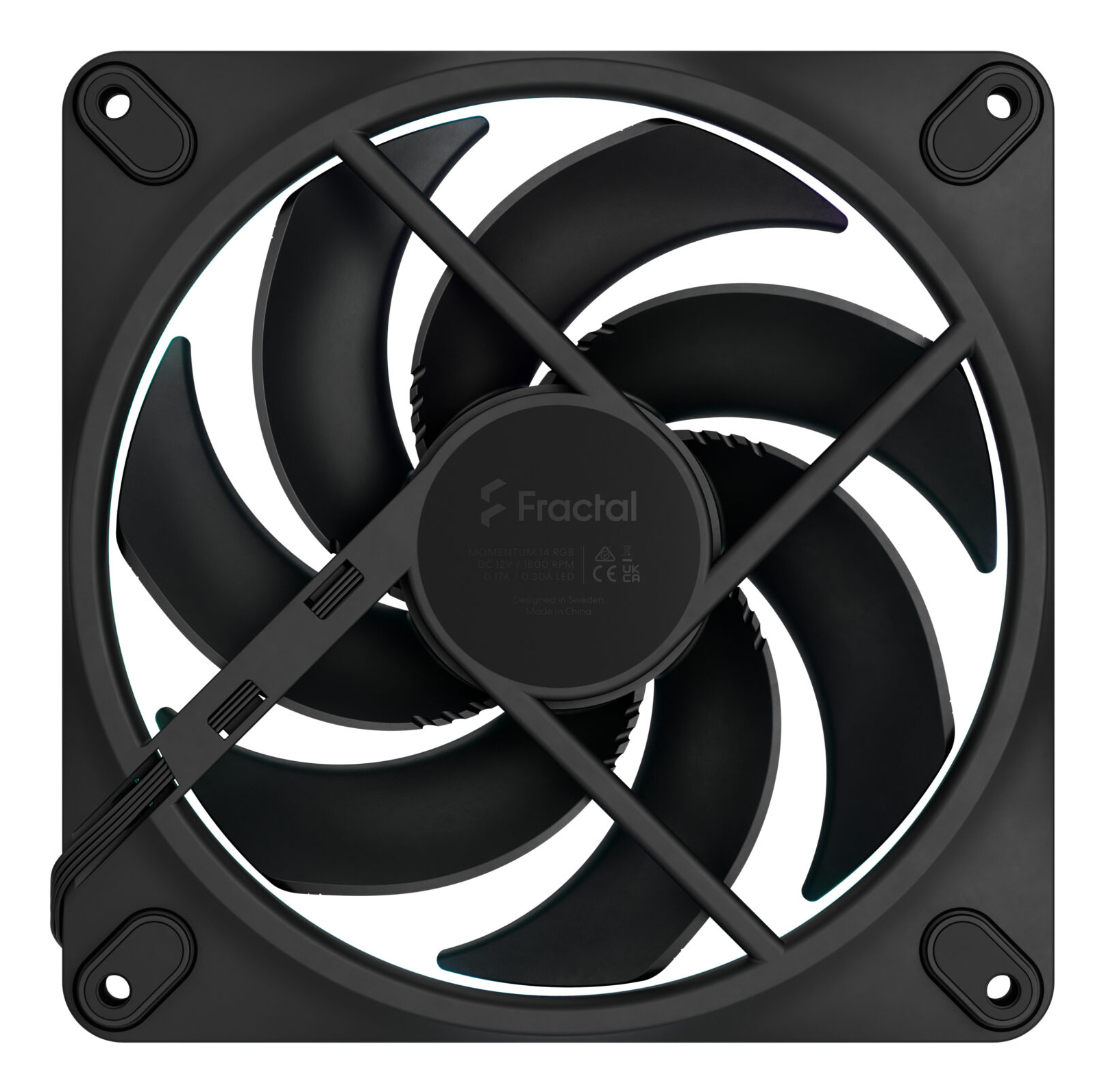 Fractal Design Momentum 14 RGB Gehäuselüfter 140 mm Schwarz