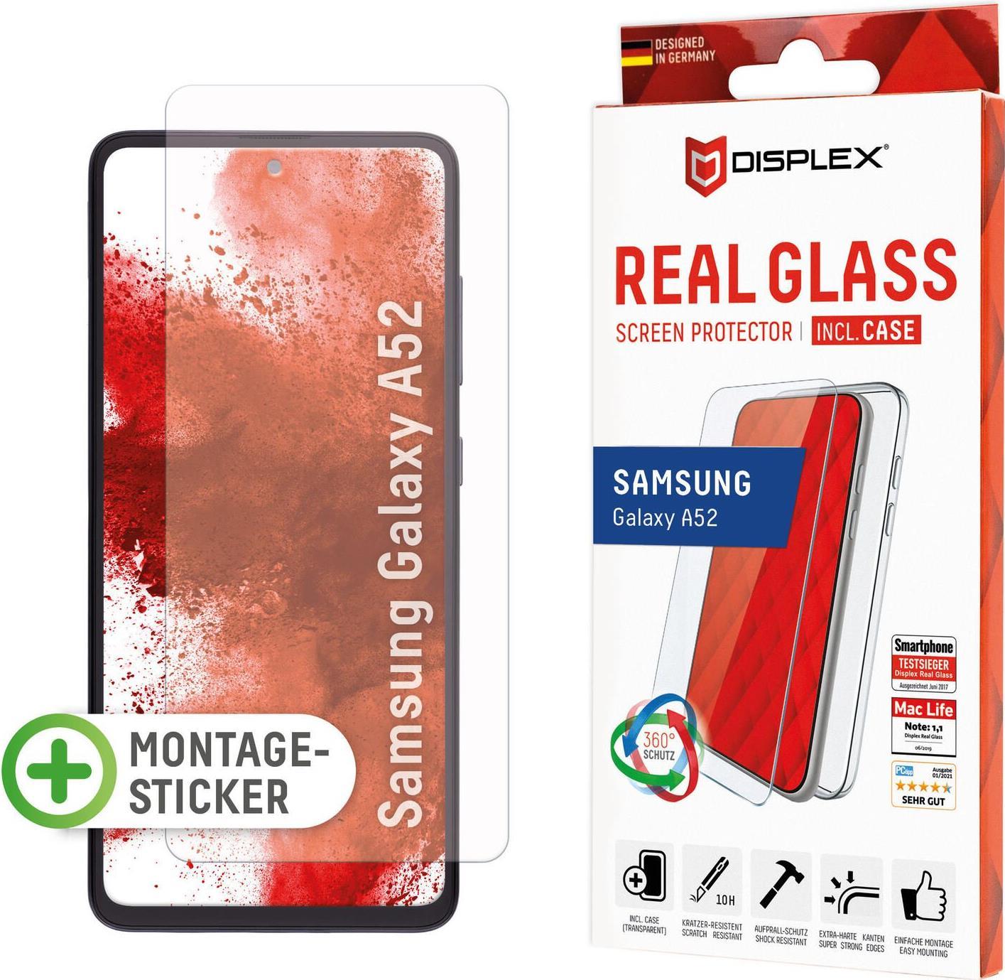 Displex Panzerglas + Case für Samsung Galaxy A52/A52 5G (01459)