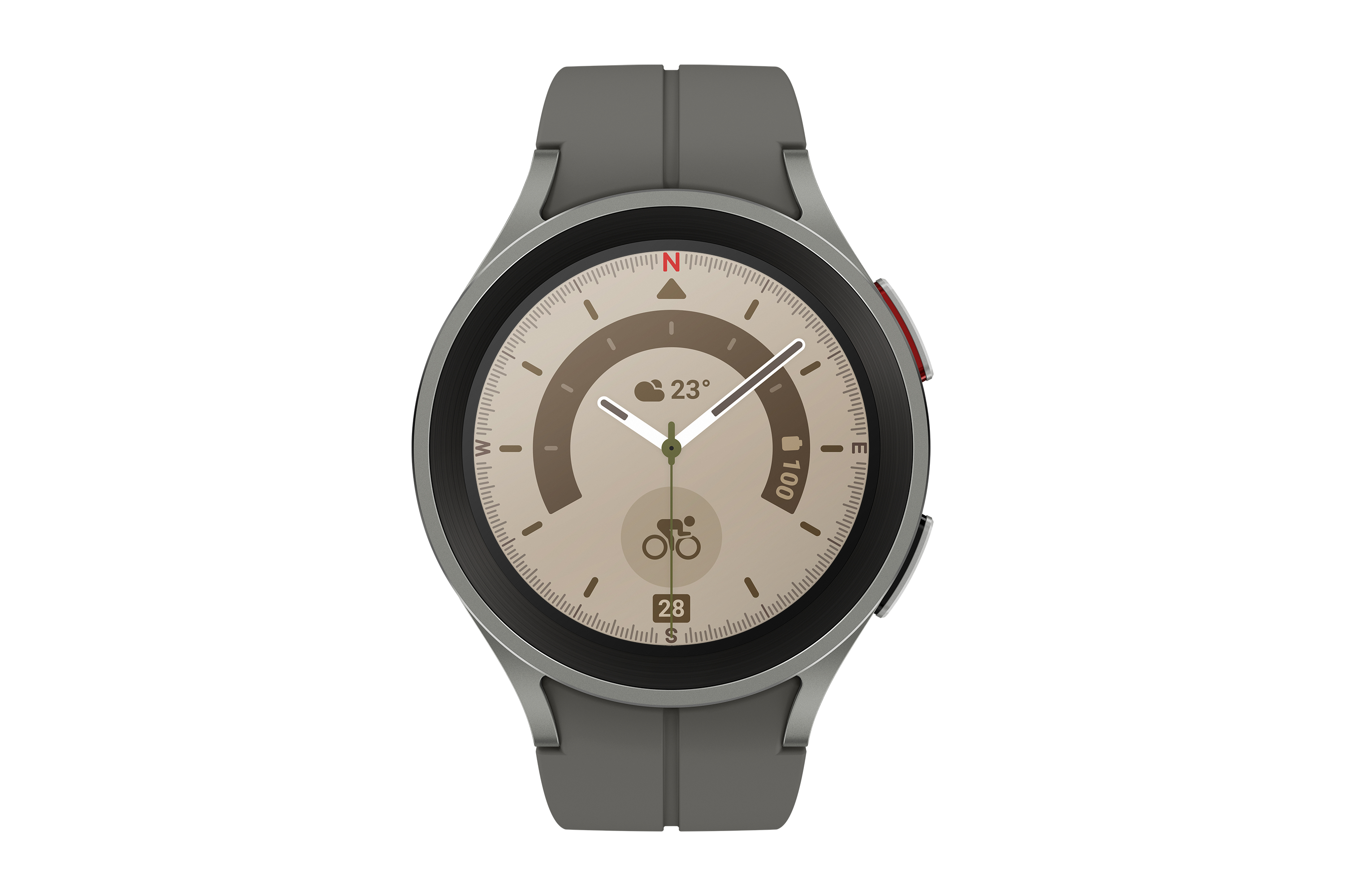 Samsung Galaxy Watch5 Pro 45mm LTE Smartwatch 1.4" 16 GB Titanfarben Grau