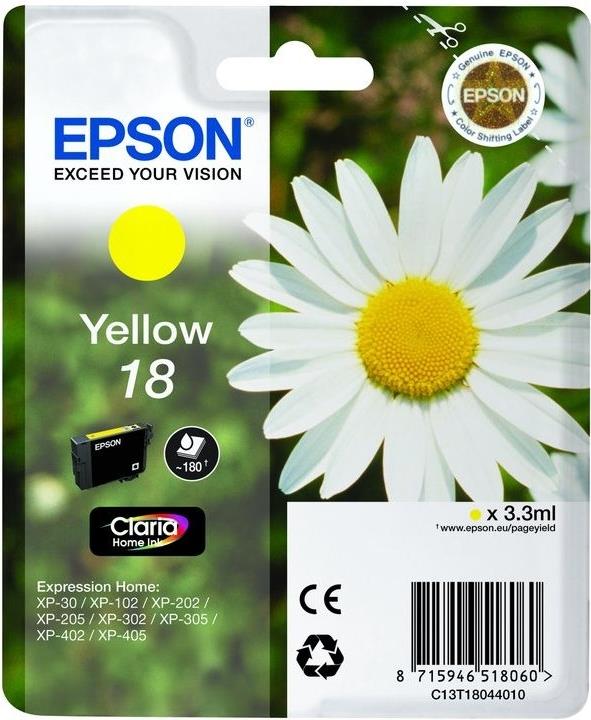 Epson 18 3.3 ml Gelb (C13T18044022)