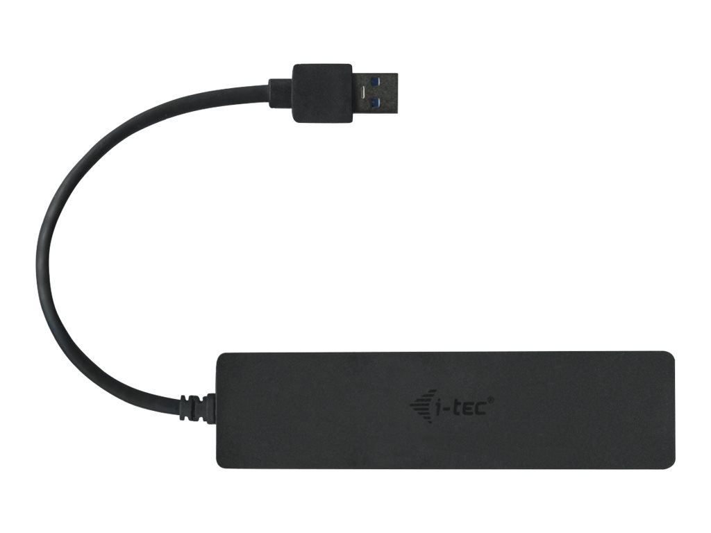 i-Tec USB 3.0 Slim Passive HUB 4 Port Schwarz