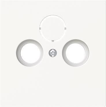 BJ Zentralscheibe weiß matt 1743-44M f.Antennensteckdose 2/3-fach 1 (2CKA001724A4433)