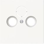 BJ Zentralscheibe weiß matt 1743-44M f.Antennensteckdose 2/3-fach 1 (2CKA001724A4433)