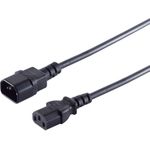 S/CONN maximum connectivity Kaltgeräteverlängerung C13-C14, VDE 3x0,75qm², 2,0m (60009)
