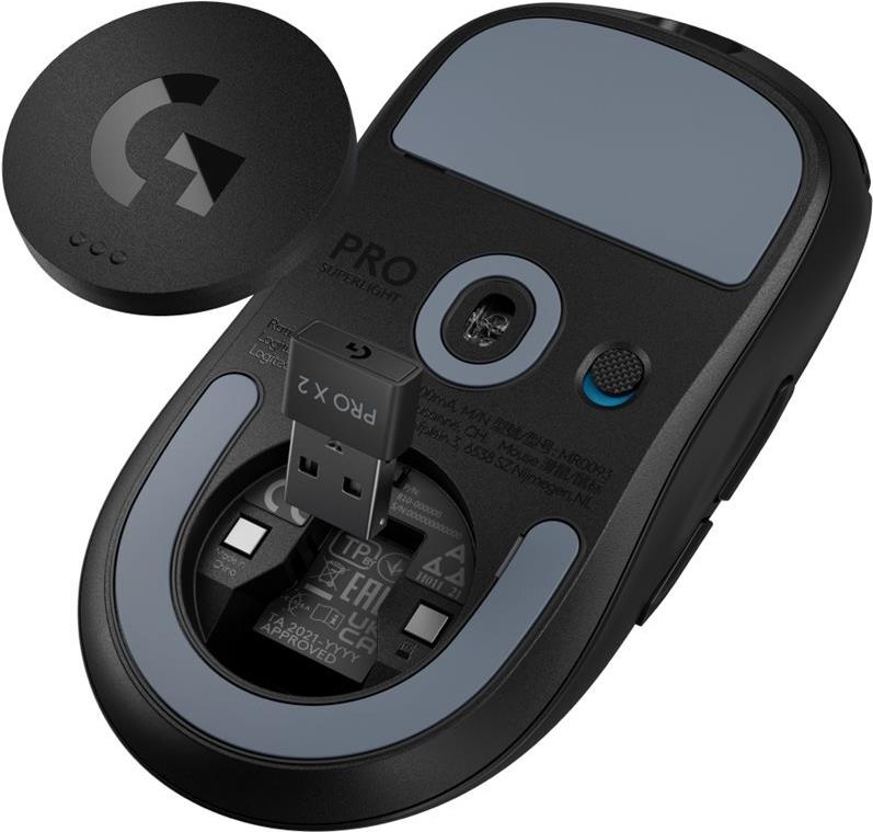 Logitech G PRO X SUPERLIGHT 2 Kabellose Gaming-Maus 60 g LIGHTSPEED Schwarz