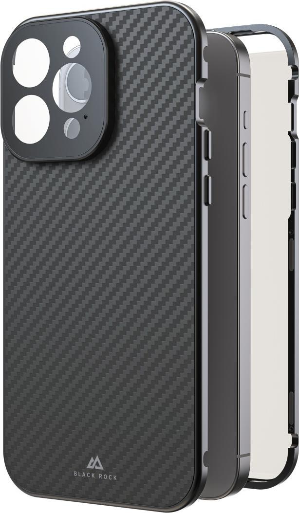 Black Rock Cover 360° Glass für Apple iPhone 15 Pro Max, Real Carbon (00221284)