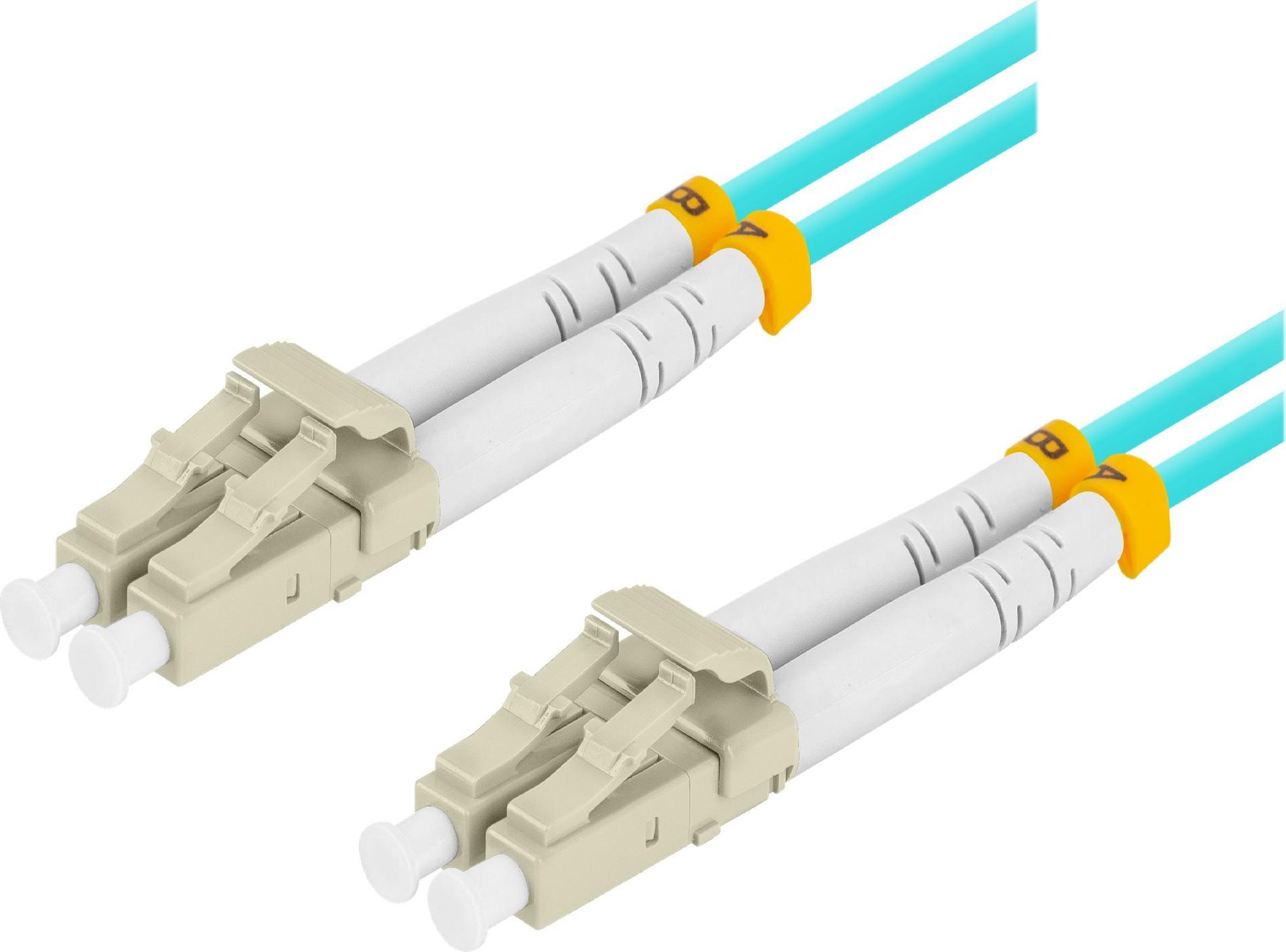 LANBERG Fiber Patchk. MM LC/UPC-LC/UPC DUPLEX 2m OM3 50/125 (FO-LULU-MD31-0020-TQ)