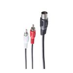shiverpeaks -BASIC-S--Diodenstecker 5-pol. auf 2 Cinchstecker, Belegung 1/4, Aufnahme 1,5m (BS10312)