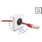 Delock Easy 45 Kabeldurchführung rund O weiß schwarz (91071)