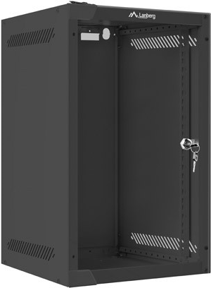 Lanberg WF10-2309-10B Rack 9U Wandmontiertes Regal Schwarz (WF10-2309-10B)