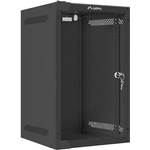 Lanberg Rack Wandschrank 25,40cm (10") 9U/280X310 Glastür schwarz (WF10-2309-10B)