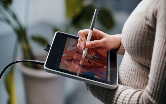 Wacom One 12 Grafiktablett Weiß