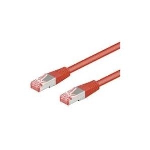 Wentronic Goobay CAT 6 Patchkabel, S/FTP (PiMF), Rot, 20 m - LSZH halogenfrei, Kupfer (68285)