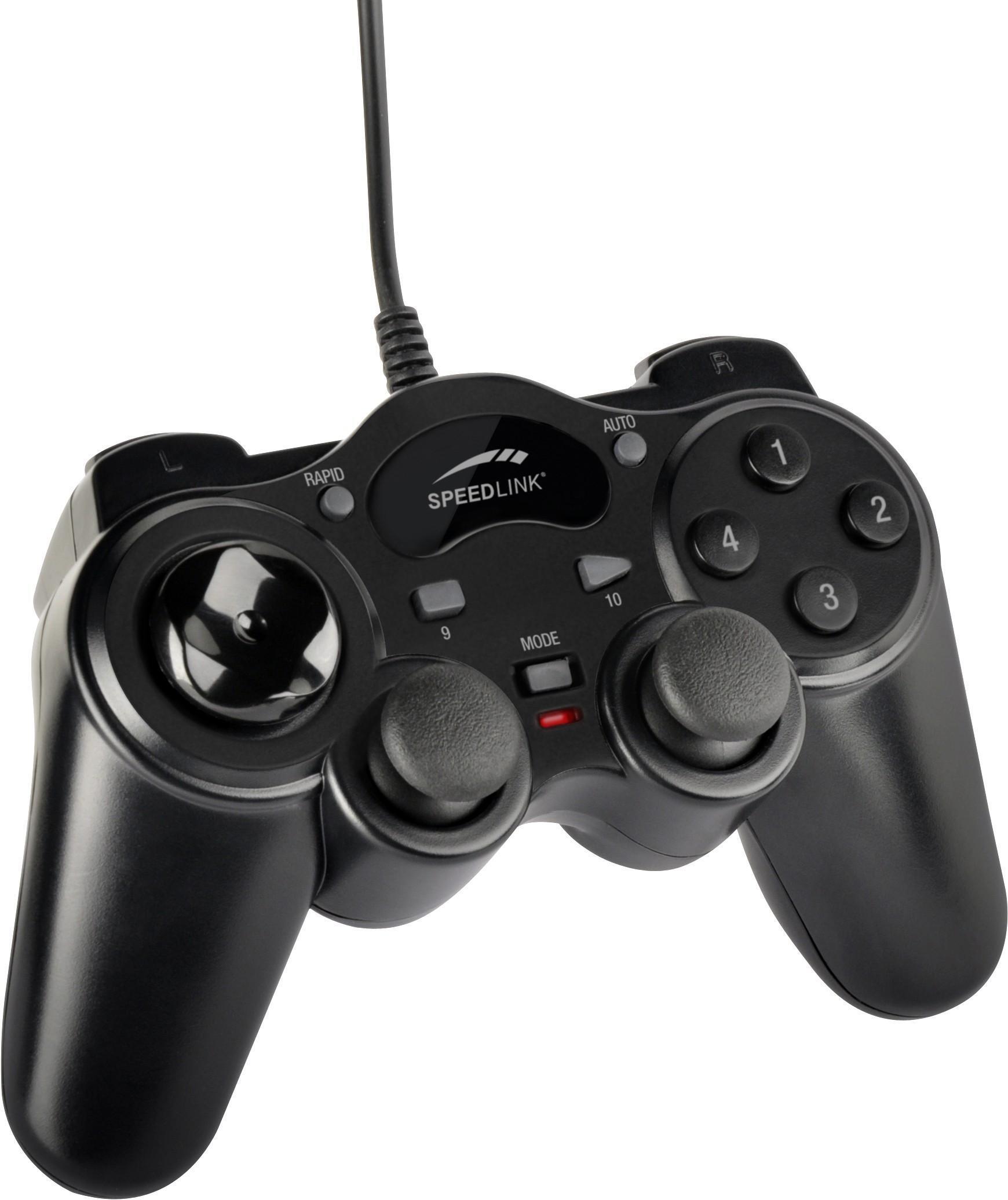Speedlink Thunderstrike Gamepad Kabelgebunden USB Schwarz