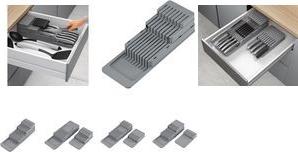 metaltex Messer-Organizer Blade-Fit, aus PP, grau 3 Ebenen, die individuell zusammengesteckt werden können, - 1 Stück (363225000)