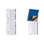 DURABLE Register A4 20-tlg. mit farbigen Taben und Deckblatt PP 1 ST 675827