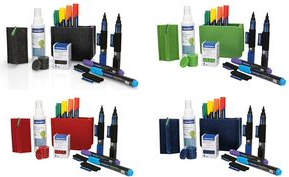 magnetoplan Whiteboard Essentials Kit, grün Inhalt: 1 ecoAware Tafellöscher, 1 magnetoTray medium - 1 Stück (1230905)