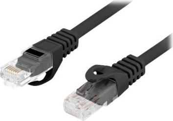 Lanberg PATCHCORD CAT.6 UTP LSZH CU 0.5M SCHWARZ FLUKE ZERTI (PCU6-10CU-0050-BK)