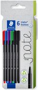 STAEDTLER Fineliner triplus rPP 6 Stück (334 C6)