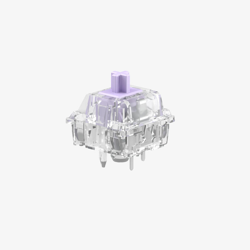 Glorious Mako Ultralight Tastaturschalter 5-Pin MX-Stem 40 g taktil Violett, Durchscheinend