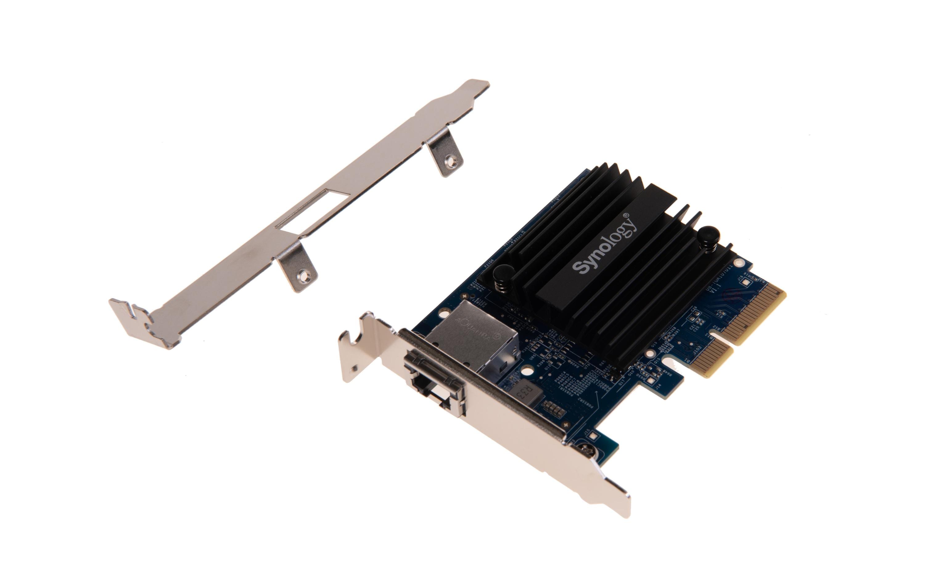 Synology E10G18-T1 Netzwerkadapter PCIe 3.0 x4 Low-Profile 10Gb Ethernet Schwarz/Blau