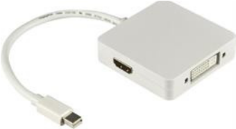 Deltaco DP-MULTI1 Videokabel-Adapter 0,2 m Mini DisplayPort DisplayPort + DVI + HDMI Weiß (DP-MULTI1)