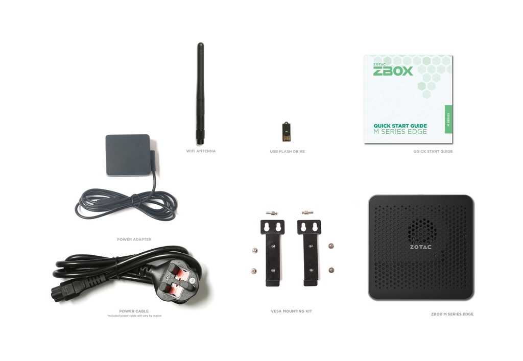 ZOTAC ZBOX M Series edge MI668 Barebone Intel Core i7-1360P Schwarz