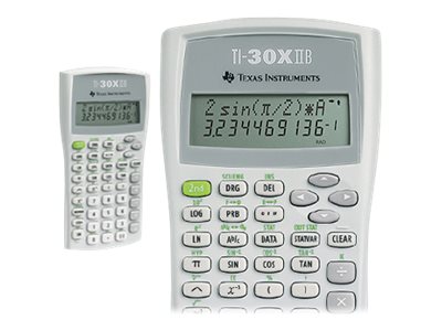Texas Instruments TI-30X IIB Wissenschaftlicher Taschenrechner 10-stellig Grau, Weiß