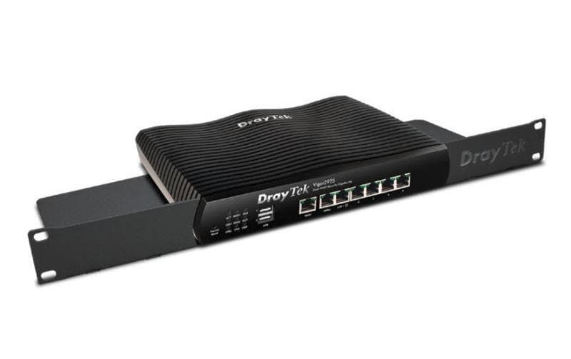 DrayTek Rackmount Plate Lite 19" 1HE Schwarz