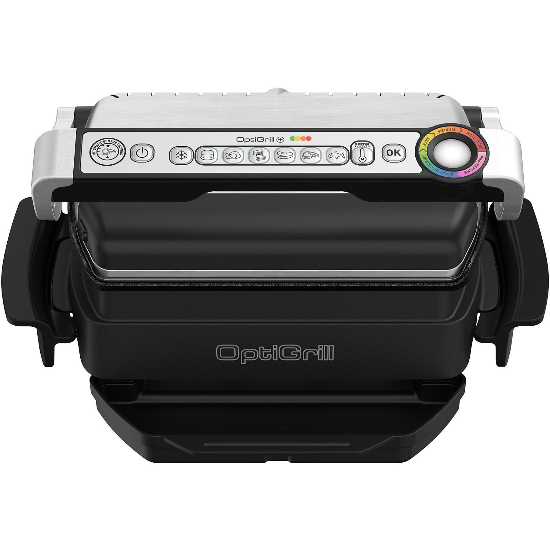 Tefal OptiGrill+ GC714D Kontaktgrill 2000 W 600 cm² Edelstahl