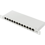 Renkforce RF-4996628 12 Port Patch-Panel 254 mm (10) CAT 6a 0.5 HE Grau Bestückt (RF-4996628)