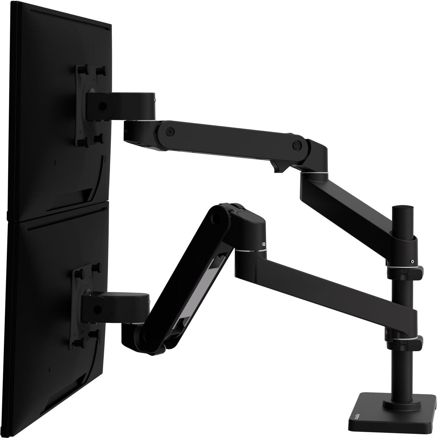 Ergotron LX Pro Doppel-Monitorarm für 2 Displays bis 27" Aluminium Schwarz