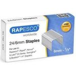 RAPESCO Heftklammern Business Pack, 24/6 mm, verzinkt 24/6 mm verzinkte Heftklammern, 5.000 Stück - 1 Stück (1736)
