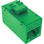 InLine 8er Pack Keystone RJ45 Buchse/Buchse ungeschirmt Cat.6A grün (76217G)