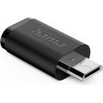 Hama Adapter, USB-C-Buchse - Micro-USB-Stecker, 3 Stück, Schwarz (00201744)