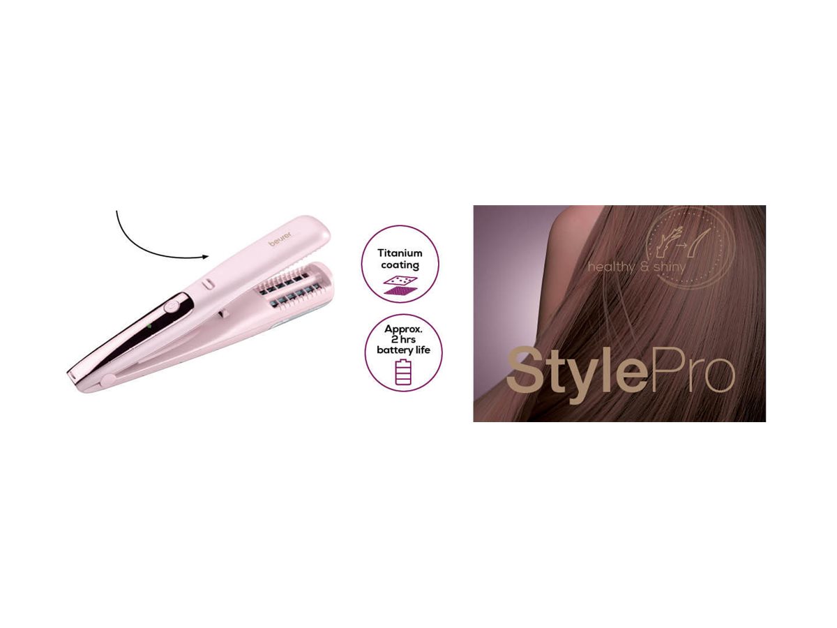 Beurer StylePro HT 22 Spliss-Trimmer Schnurlos Rosa