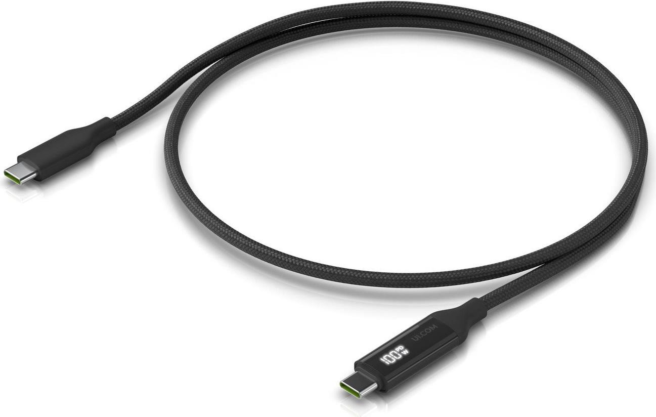 Ubiquiti Braided power and data cable display. 1M (UACC-CABLE-USB-100W-1M-BK)
