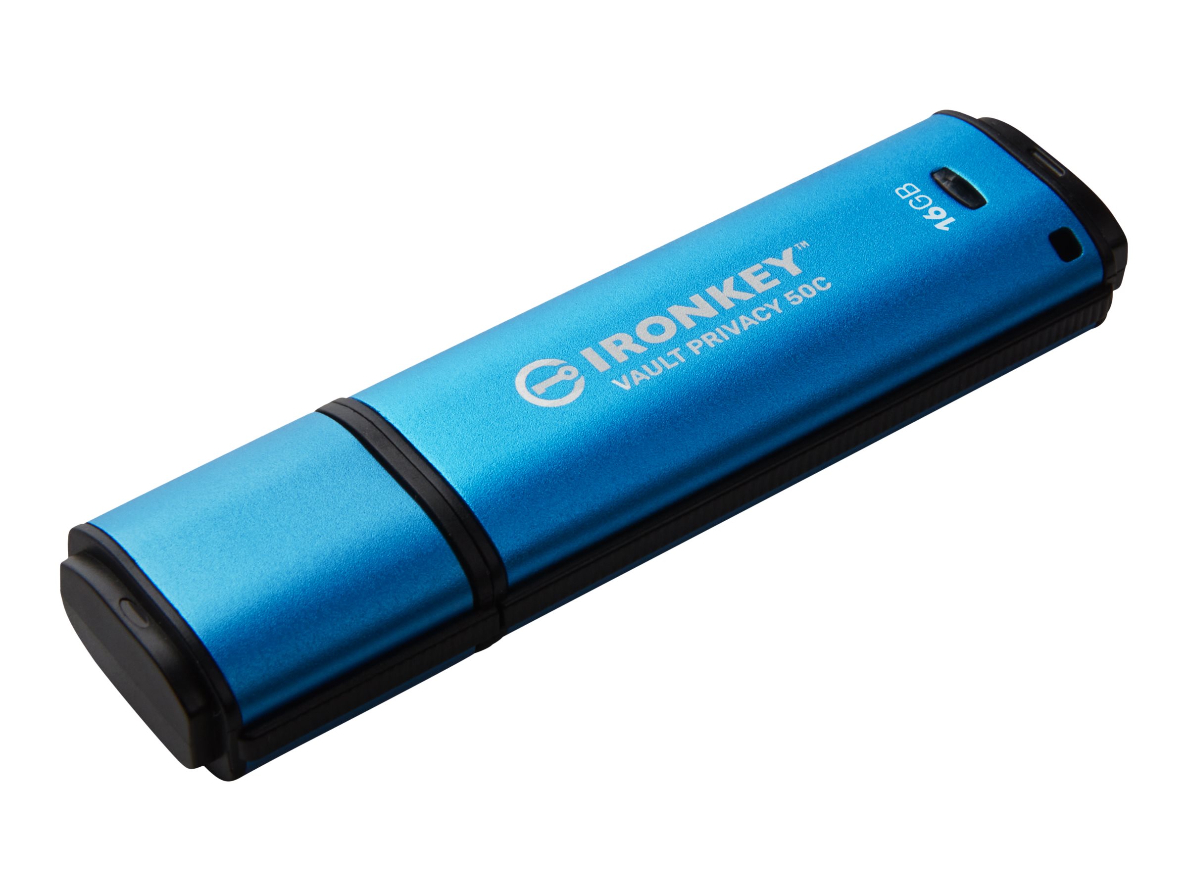 Kingston IronKey Vault Privacy 50C 16 GB USB-C 3.2 Gen 1 Schwarz, Blau