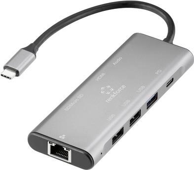 Renkforce RF-DKS-901 USB-C® Dockingstation Passend für Marke (Notebook Dockingstations): Universal USB-C® Power Delivery (RF-5242356)