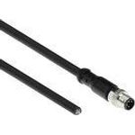 ACT Industrial 5.00 meters Sensor cable M8A 4-pin male to open end, Ultraflex Xtreme TPE cable, shielded (SC3109)