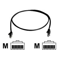 Telegärtner 100009086 RJ45 Netzwerkkabel, Patchkabel CAT 5e 10.0 m Schwarz Flammwidrig, mit Knickschutztülle 1 St.