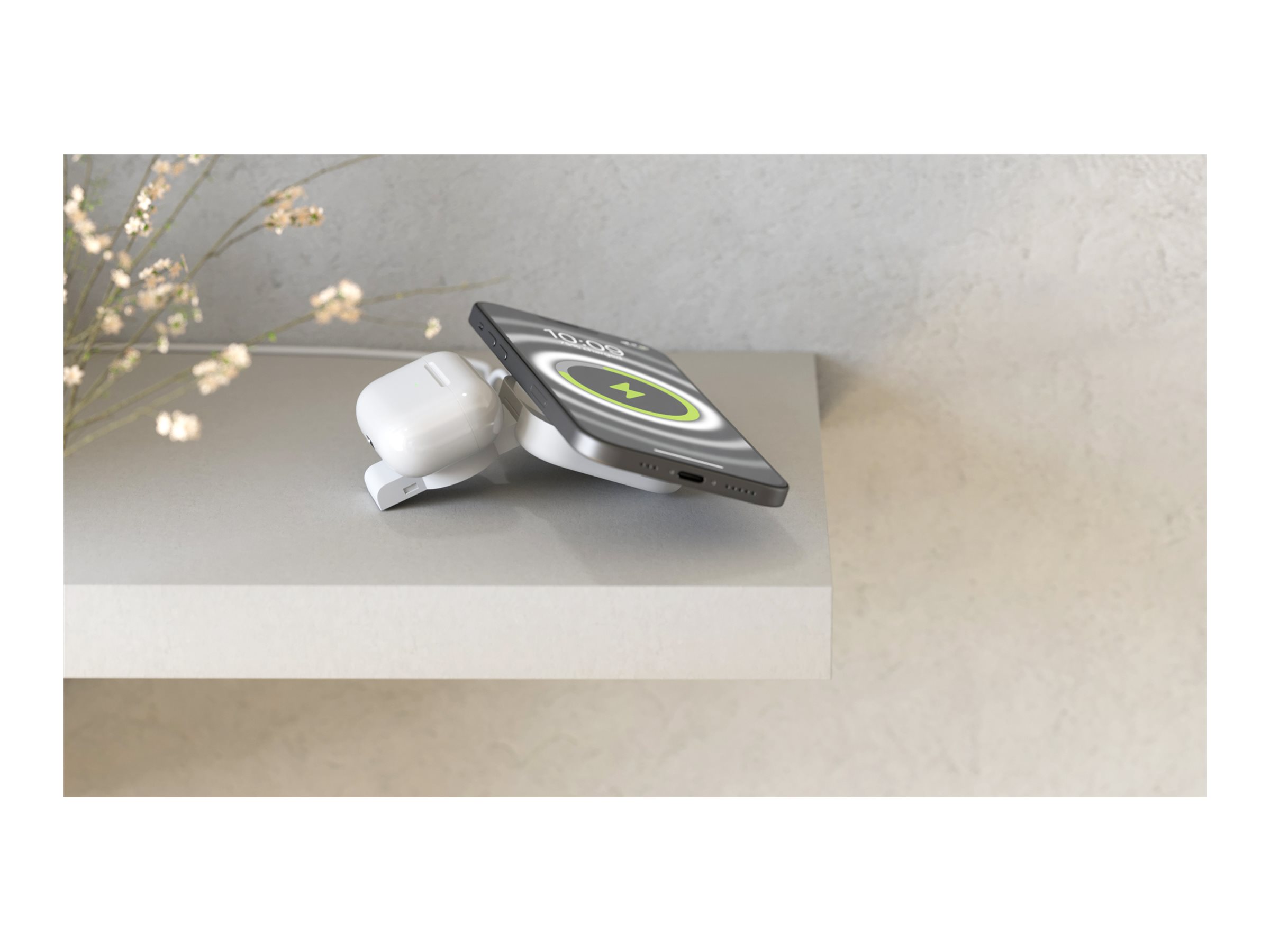ZENS 2-in-1 Induktive Ladematte MagSafe + Watch 20 W Weiß